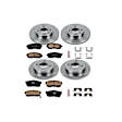 4-Wheel Set Power Stop&reg; KOE750 Front and Rear OE Stock Replacement Low-Dust Ceramic Brake Pad and Rotor Kit