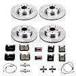 4-Wheel Set Power Stop&reg; KOE7547 Front and Rear OE Stock Replacement Low-Dust Ceramic Brake Pad and Rotor Kit