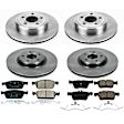 2019 Ford Escape - Front and Rear Brake Disc and Pad Kit, Natural Finish, Plain Surface, 5 Lugs, 315.8 mm, Ceramic, 2.0L 4Cyl, Z17 OE Replacement