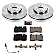 2017 Audi Q5 - Front Brake Disc and Pad Kit, Plain Surface, 5 Lugs, 320 mm, Ceramic, 2.0L 4Cyl, Z17 OE Replacement