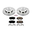 KOE7672 Front Brake Disc and Pad Kit, Natural Finish, Plain Surface, 5 Lugs, 280 mm, Ceramic, OE Replacement