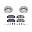Power Stop® KOE7701 Front OE Stock Replacement Low-Dust Ceramic Brake Pad and Rotor Kit, Fits Hybrid