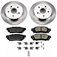 KOE7739 Rear Brake Disc and Pad Kit, Plain Surface 5 Lugs 281.2 mm Ceramic Z17 OE Replacement