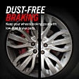 KOE7757 Rear Brake Disc and Pad Kit, Plain Surface 5 Lugs 320 mm Ceramic Z17 OE Replacement