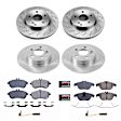 4-Wheel Set Power Stop&reg; KOE7759 Front and Rear OE Stock Replacement Low-Dust Ceramic Brake Pad and Rotor Kit