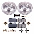 KOE7788 Front Brake Disc and Pad Kit, Plain Surface, 5 Lugs, 345 mm, Ceramic, Z17 OE Replacement