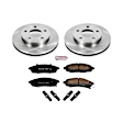 KOE7794 Front Brake Disc and Pad Kit, Plain Surface 5 Lugs 260 mm Ceramic Z17 OE Replacement