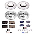 4-Wheel Set Power Stop&reg; KOE7853 Front and Rear OE Stock Replacement Low-Dust Ceramic Brake Pad and Rotor Kit