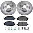 KOE7872 Front Brake Disc and Pad Kit, Plain Surface 5 Lugs 311.8 mm Ceramic Z17 OE Replacement