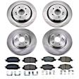 4-Wheel Set Power Stop&reg; KOE7873 Front and Rear OE Stock Replacement Low-Dust Ceramic Brake Pad and Rotor Kit