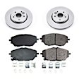 2019 Toyota C-HR - Front Brake Disc and Pad Kit, Natural Finish, Plain Surface, 5 Lugs, 299.3 mm, Ceramic, 2.0L 4Cyl, Z17 OE Replacement