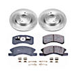 KOE7894 Front Brake Disc and Pad Kit, Plain Surface, 4 Lugs, 251.2 mm, Ceramic, OE Replacement