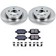 2016 Chevrolet Cruze - Rear Brake Disc and Pad Kit, Natural Finish, Plain Surface, 5 Lugs, 268 mm, Ceramic, 1.4L 4Cyl, Z17 OE Replacement