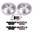 2022 Mini Cooper Countryman - Rear Brake Disc and Pad Kit, Natural Finish, Plain Surface, 5 Lugs, 299.9 mm, Ceramic, 1.5L 3Cyl, Z17 OE Replacement