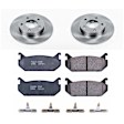 KOE790 Rear Brake Disc and Pad Kit, Plain Surface 5 Lugs 261 mm Ceramic Z17 OE Replacement
