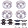 2018 Ford EcoSport - Front and Rear Brake Disc and Pad Kit, Plain Surface, 4 Lugs, 270.9 mm, Ceramic, 2.0L 4Cyl, Z17 OE Replacement