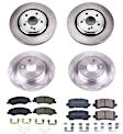 2019 Honda Odyssey - Front and Rear Brake Disc and Pad Kit, Plain Surface, 5 Lugs, 320 mm, Ceramic, 3.5L 6Cyl, Z17 OE Replacement