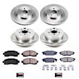 2020 Subaru Crosstrek - Front and Rear Brake Disc and Pad Kit, Plain Surface, 5 Lugs, 274 mm, Ceramic, Z17 OE Replacement