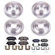 4-Wheel Set Power Stop&reg; KOE7929 Front and Rear OE Stock Replacement Low-Dust Ceramic Brake Pad and Rotor Kit