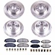 2018 Jeep Wrangler - Front and Rear Brake Disc and Pad Kit, Plain Surface, 5 Lugs, 330 mm and 328 mm, Ceramic, JL Body, 3.6L 6Cyl, Z17 OE Replacement