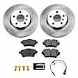 2017 Mini Cooper Clubman - Front Brake Disc and Pad Kit, Plain Surface, 5 Lugs, 294 mm, Ceramic, 1.5L 3Cyl, Z17 OE Replacement
