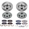 4-Wheel Set Power Stop&reg; KOE8060 Front and Rear OE Stock Replacement Low-Dust Ceramic Brake Pad and Rotor Kit