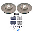 2017 Mercedes Benz E300 - Front Brake Disc and Pad Kit, Natural Finish, Plain Surface, 5 Lugs, 342.3 mm, Ceramic, 2.0L 4Cyl, Z17 OE Replacement