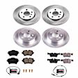 4-Wheel Set Power Stop&reg; KOE8105 Front and Rear OE Stock Replacement Low-Dust Ceramic Brake Pad and Rotor Kit