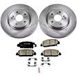 KOE8165 Front Brake Disc and Pad Kit, Plain Surface, 5 Lugs, 311.8 mm, Ceramic, OE Replacement