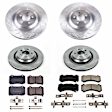 4-Wheel Set Power Stop&reg; KOE8170 Front and Rear OE Stock Replacement Low-Dust Ceramic Brake Pad and Rotor Kit
