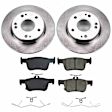 KOE8330 Rear Brake Disc and Pad Kit, Plain Surface 5 Lugs 259.8 mm Ceramic Z17 OE Replacement
