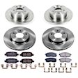 2019 Nissan Sentra - Front and Rear Brake Disc and Pad Kit, Plain Surface, 5 Lugs, 280 mm, Ceramic, 1.8L 4Cyl, Z17 OE Replacement