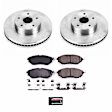 KOE8404 Front Brake Disc and Pad Kit, Natural Finish, Plain Surface, 5 Lugs, 293.5 mm, Ceramic, Z17 OE Replacement