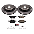 2019 Lincoln Nautilus - Rear Brake Disc and Pad Kit, Plain Surface, 5 Lugs, 344.9 mm, Ceramic, AWD, 2.7L 6Cyl, Z17 OE Replacement