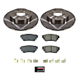 KOE8675 Rear Brake Disc and Pad Kit, Plain Surface, 5 Lugs, 279.8 mm, Ceramic, Z17 OE Replacement
