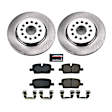 KOE8683 Rear Brake Disc and Pad Kit, Plain Surface, 6 Lugs, 315 mm, Ceramic, Z17 OE Replacement