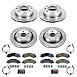 2024 Chevrolet Silverado 3500 HD - Front and Rear Brake Disc and Pad Kit, Plain Surface, 8 Lugs, 355 mm, Ceramic, SRW, 6.6L 8Cyl, Z17 OE Replacement