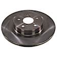 KOE8736 Front and Rear Brake Disc and Pad Kit, Plain Surface, 5 Lugs, 317 mm, Ceramic, Z17 OE Replacement