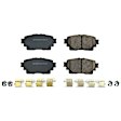 KOE8736 Front and Rear Brake Disc and Pad Kit, Plain Surface, 5 Lugs, 317 mm, Ceramic, Z17 OE Replacement