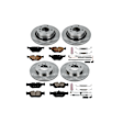 4-Wheel Set Power Stop&reg; KOE873 Front and Rear OE Stock Replacement Low-Dust Ceramic Brake Pad and Rotor Kit