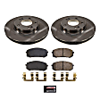 KOE8748 Front Brake Disc and Pad Kit, Plain Surface, 5 Lugs, 279.9 mm, Ceramic, Z17 OE Replacement