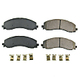 KOE8792 Front and Rear Brake Disc and Pad Kit, Plain Surface, 8 Lugs, 360 mm, Ceramic, Z17 OE Replacement