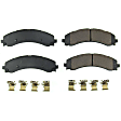 KOE8792 Front and Rear Brake Disc and Pad Kit, Plain Surface, 8 Lugs, 360 mm, Ceramic, Z17 OE Replacement