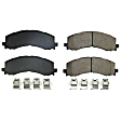 KOE8804 Front and Rear Brake Disc and Pad Kit, Plain Surface, 6 Lugs, 350 mm, Ceramic, Z17 OE Replacement