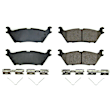 KOE8804 Front and Rear Brake Disc and Pad Kit, Plain Surface, 6 Lugs, 350 mm, Ceramic, Z17 OE Replacement