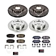 2019 Kia Forte - Front and Rear Brake Disc and Pad Kit, Plain Surface, 5 Lugs, 262 mm, Ceramic, 2.0L 4Cyl, Z17 OE Replacement