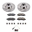 KOE8979 Front Brake Disc and Pad Kit, Plain Surface, 5 Lugs, 308 mm, Ceramic, Z17 OE Replacement