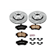 2002 Volvo S40 - Front Brake Disc and Pad Kit, Natural Finish, Plain Surface, 4 Lugs, 281 mm, Ceramic, 1.9L 4Cyl, Z17 OE Replacement