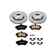 2002 Volvo S40 - Front Brake Disc and Pad Kit, Plain Surface, 4 Lugs, 281 mm, Ceramic, Z17 OE Replacement