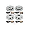 2000 Volvo V40 - Front and Rear Brake Disc and Pad Kit, Plain Surface, 4 Lugs, 260 mm, Ceramic, Z17 OE Replacement